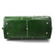 Bolso de viaje deportiva mujer bolsa de hombre con asas y correa de piel verde