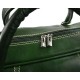 Bolso de viaje deportiva mujer bolsa de hombre con asas y correa de piel verde