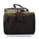 Leather shoulder messenger bag ipad laptop dark brown women men notebook bag