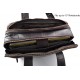 Carpeta de cuero bolso tableta piel laptop bolso notebook marròn oscuro ipad bolso hombre bolso mujer