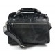 Leather shoulder messenger bag ipad laptop black women men notebook bag