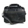 Sac à bandoulière noir en cuir sac notebook tablet ipad homme femme sac d'épaule