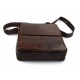 Tablet leather shoulder bag xxl dark brown satchel mens tablet ipad leather bag