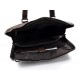 Herren schultertasche notebooktasche tablet ipad dunkel braun ledertasche