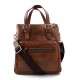 Herren damen schultertasche notebooktasche ledertasche braun tragetasche