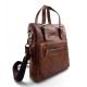 Leather notebook bag satchel messenger men ladies bag handbag brown shoulder bag ipad tablet bag