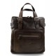 Herren damen schultertasche notebooktasche ledertasche dunkel braun tragetasche