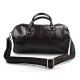 Sac de voyage en cuir homme femme bandoulière en cuir brun foncè