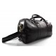 Sac de voyage en cuir homme femme bandoulière en cuir brun foncè