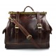 Leather doctor bag mens travel brown womens cabin luggage bag leather shoulder bag