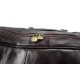 Sac de voyage en cuir homme femme bandoulière en cuir brun foncè