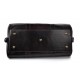 Sac de voyage en cuir homme femme bandoulière en cuir brun foncè