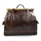 Leather doctor bag mens travel brown womens cabin luggage bag leather shoulder bag