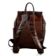 Leather brown backpack genuine leather travel bag brown