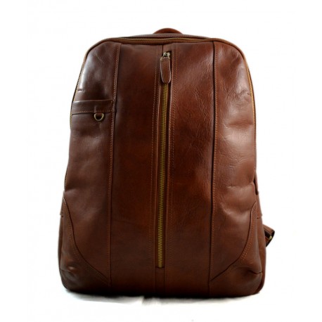 Mochila de piel mochila cuero mochila marron hombre mujer