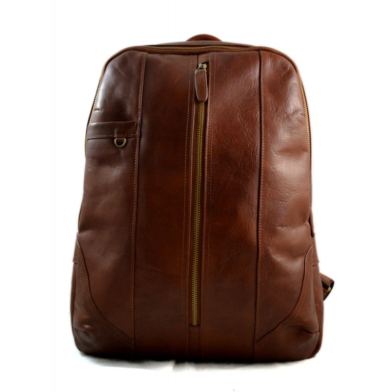 Mochila de piel mochila cuero mochila marron hombre mujer