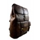 Leder rucksack gewaschen leder rucksack damen herren reisetasche dunkelbraun