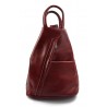 Leder rucksack menner damen leder tasche gürteltasche rot