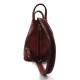 Sac à dos bandoulière en cuir sac homme femme rouge