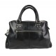 Ladies buffalo leather handbag womens shoulder bag black