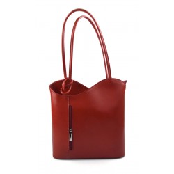 Ladies handbag red leather bag clutch hobo bag backpack