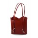 Ladies handbag red leather bag clutch hobo bag backpack