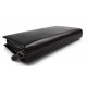 Leather clutch leather zipped bag big leather clutch zipper pouch leather zipper pouch black