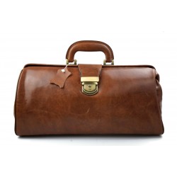 Bolso doctor en piel doctor bag bolso de mano de cuero bolso de hombre piel marron