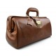 Leather doctor bag messenger handbag ladies men leatherbag briefcase vintage brown