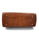 Leather doctor bag messenger handbag ladies men leatherbag briefcase vintage brown