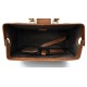 Sac cuir doctor bag docteur homme femme sac messenger en cuir sac cartable marron