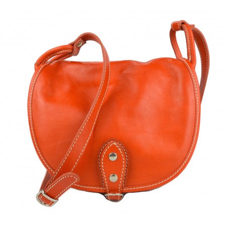 Ladies handbag leather bag clutch hobo bag shoulder bag orange