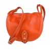 Borsa donna pelle tracolla a spalla arancione borsa vera pelle hobo bag