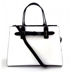 Sac femme à main en cuir sacoche de cuir VIP blanc besace bandoulière traverser sac d'èpaule cuir vèritable sac d’epaule