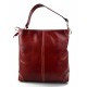 Bolso de de cuero bolso de piel de mujer rojo