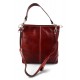 Bolso de de cuero bolso de piel de mujer rojo