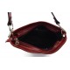 Sacoche femme sac à main en cuir sacoche de cuir rouge