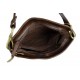 Leather ladies handbag shoulder bag luxury leather bag dark brown