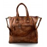 Sacoche femme sac à main en cuir sacoche de cuir brun