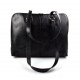 Borsa donna vera pelle borsa a spalla borsa tablet nero