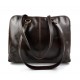 Borsa donna vera pelle borsa a spalla borsa tablet testa moro
