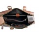 Tablet ledertasche ipad notebook tasche herren damen dunkel braun schultertasche