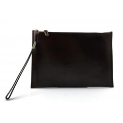 Embrague cuero marron oscuro bolso clutch grand bolso de embrague bolso de embrague cuero