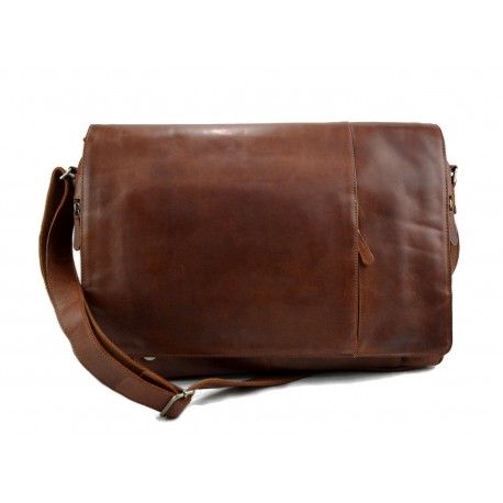 Carpeta de cuero bolso tableta piel bolso notebook XXL piel bolso ipad marron
