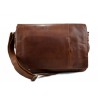 Cartella borsa pelle porta ipad porta laptop in pelle marrone messenger uomo donna