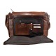 Leder herren damen tablet tasche notebook tasche messenger ledertasche braun
