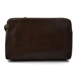 Leder kupplung dunkelbraun kupplung tasche leder clutch damen leder brieftasche damen