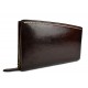 Leder kupplung tasche leder clutch leder brieftasche damen tasche dunkel braun