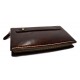 Leder kupplung tasche leder clutch leder brieftasche damen tasche dunkel braun