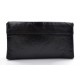 Sac pochette noir pochette cuir sac à main cuir sac de soirée pochette femme